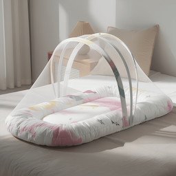 Bed with Mosquito Net