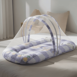 Bed with Mosquito Net