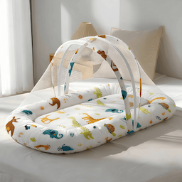 Bed with Mosquito Net