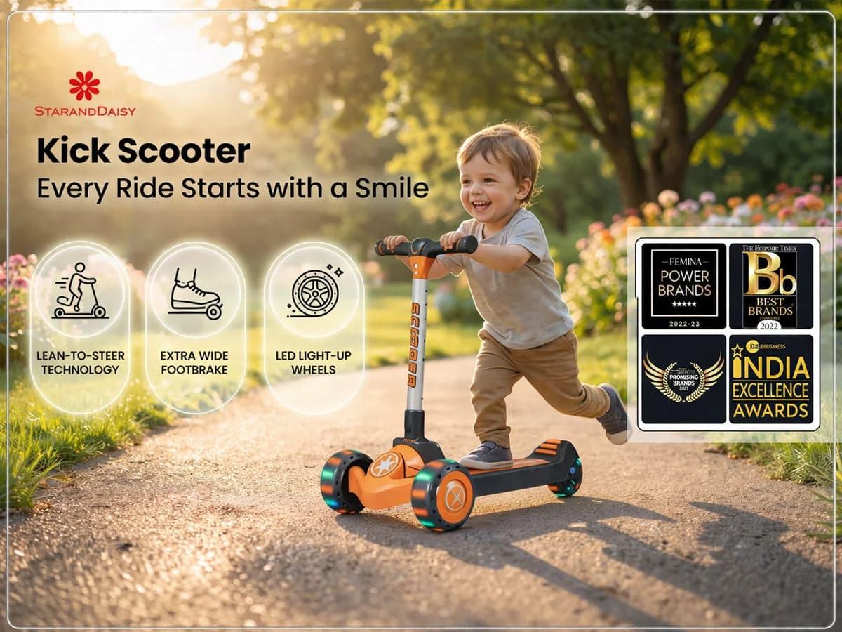 StarAndDaisy Glider Kick Scooter for Kids
