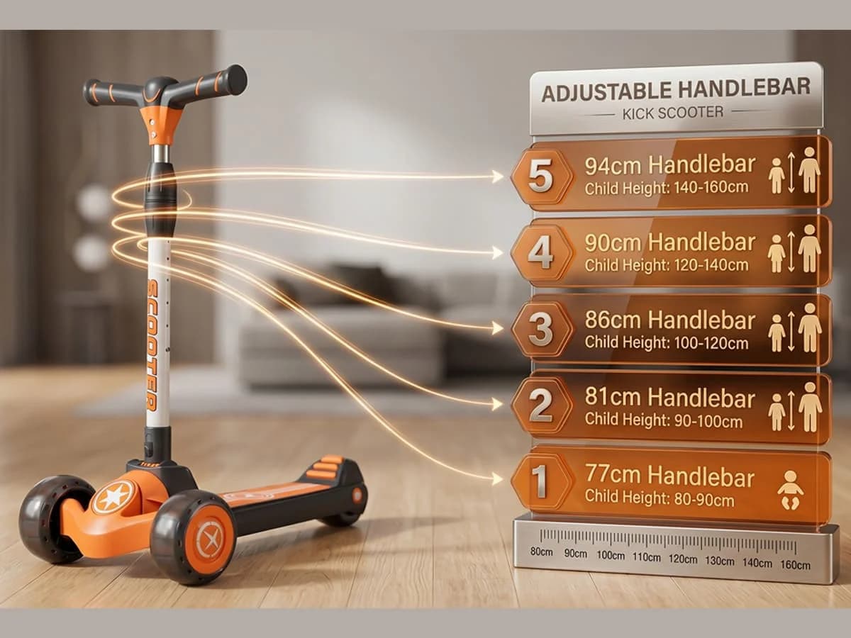 StarAndDaisy Glider Kick Scooter for Kids