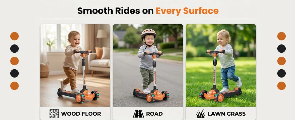 StarAndDaisy Glider Kick Scooter for Kids