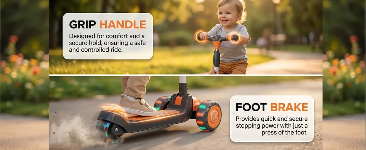 StarAndDaisy Glider Kick Scooter for Kids