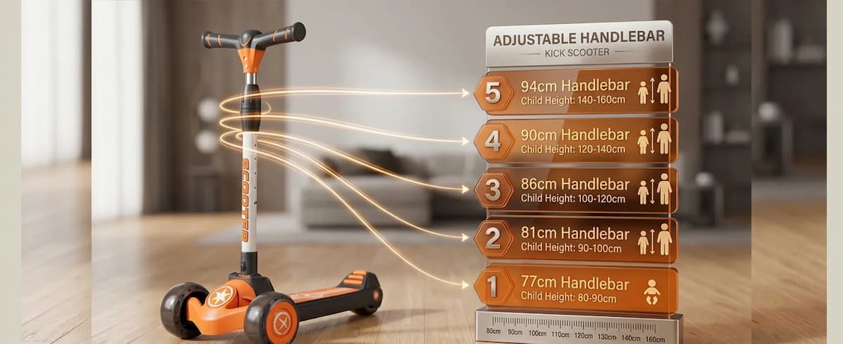 StarAndDaisy Glider Kick Scooter for Kids