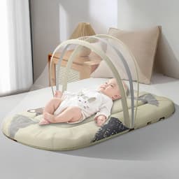 Bed with Mosquito Net