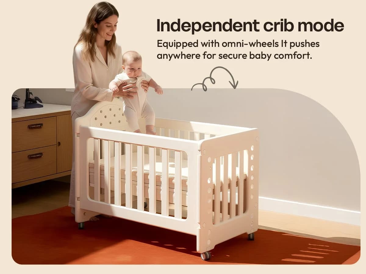 Tiny Dreams 4-in-1 Convertible Baby Cot