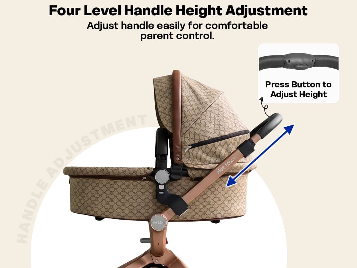 Hot Mom Luxury 3-in-1 Baby Stroller