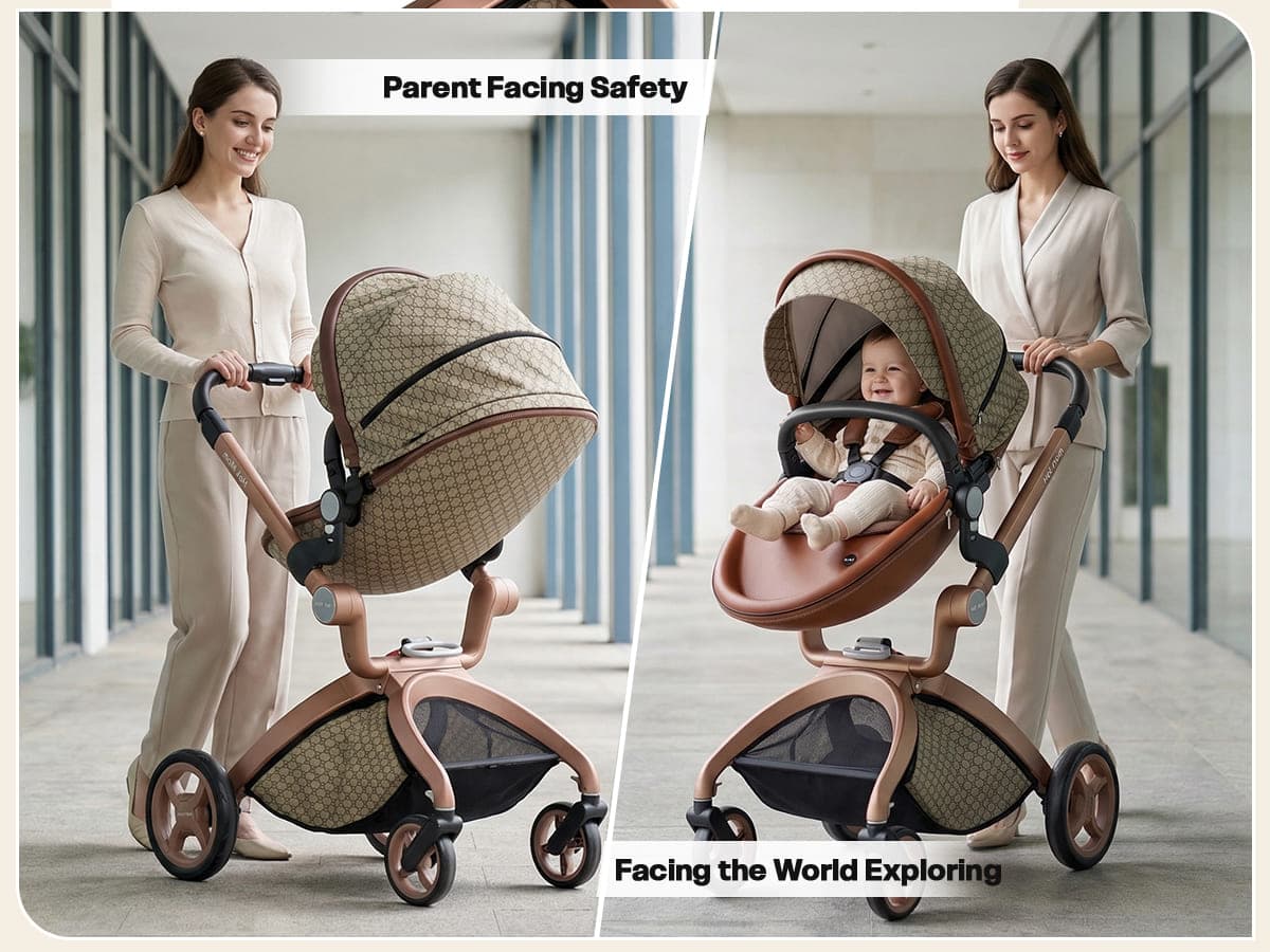 Hot Mom Luxury 3-in-1 Baby Stroller