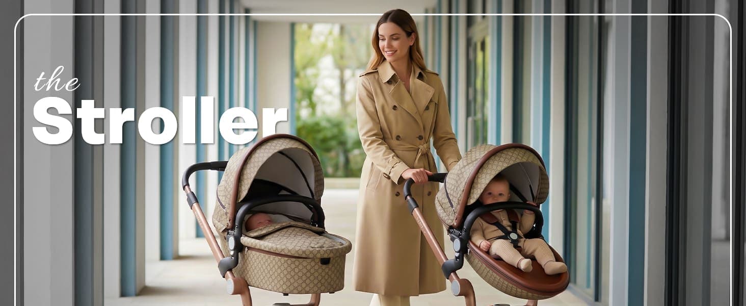 Hot Mom Luxury 3-in-1 Baby Stroller