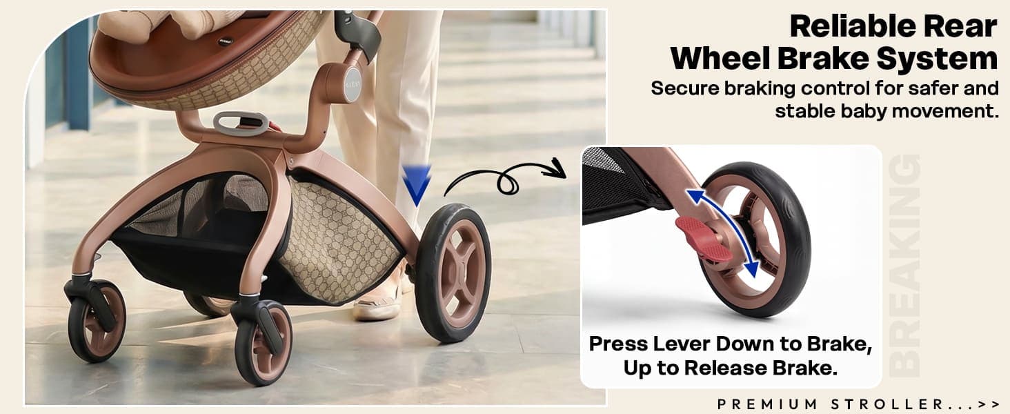 Hot Mom Luxury 3-in-1 Baby Stroller