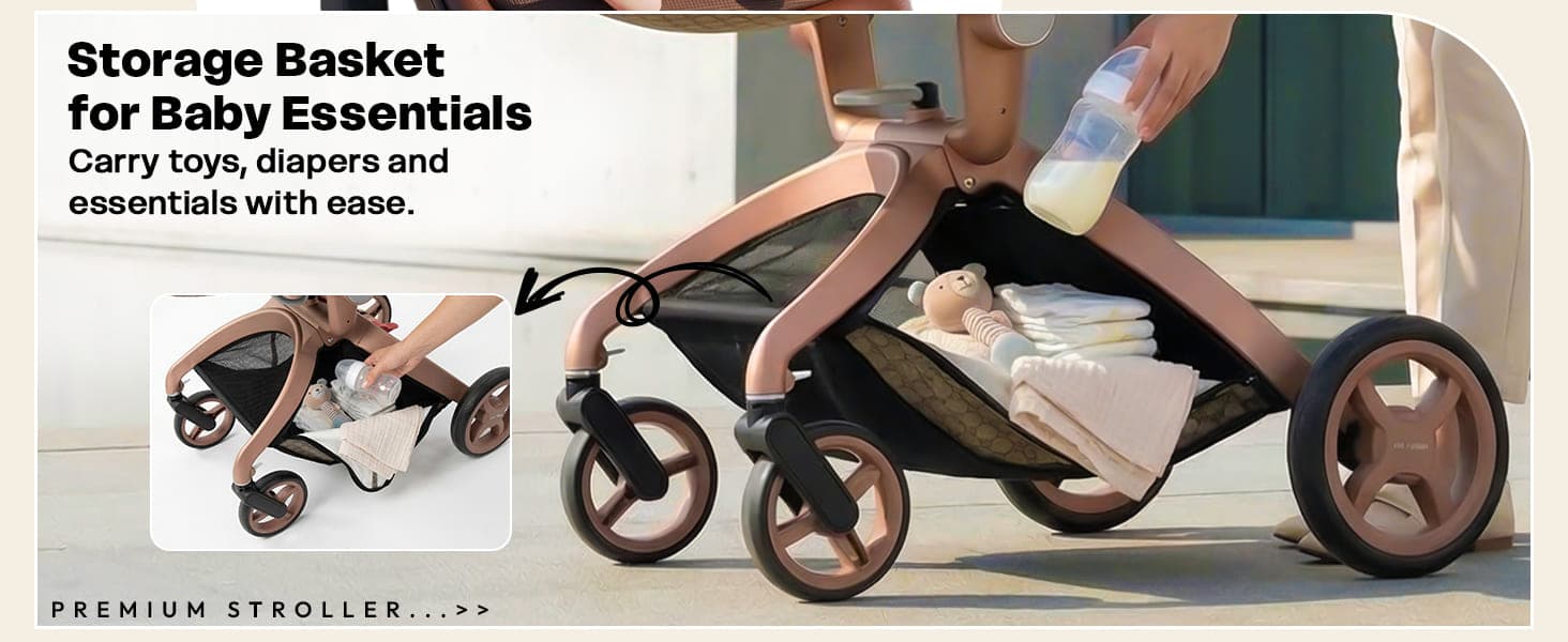 Hot Mom Luxury 3-in-1 Baby Stroller