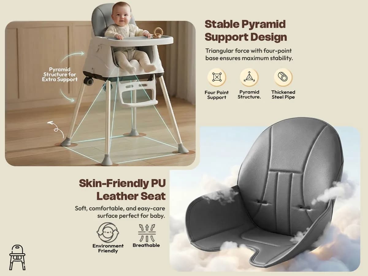 4 in 1 high chair