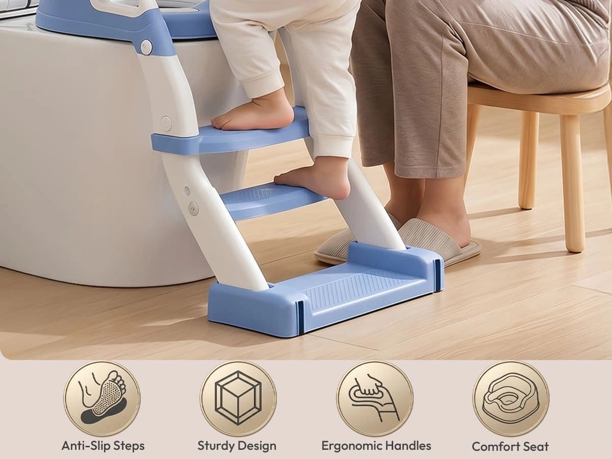 6 in 1 toilet ladder