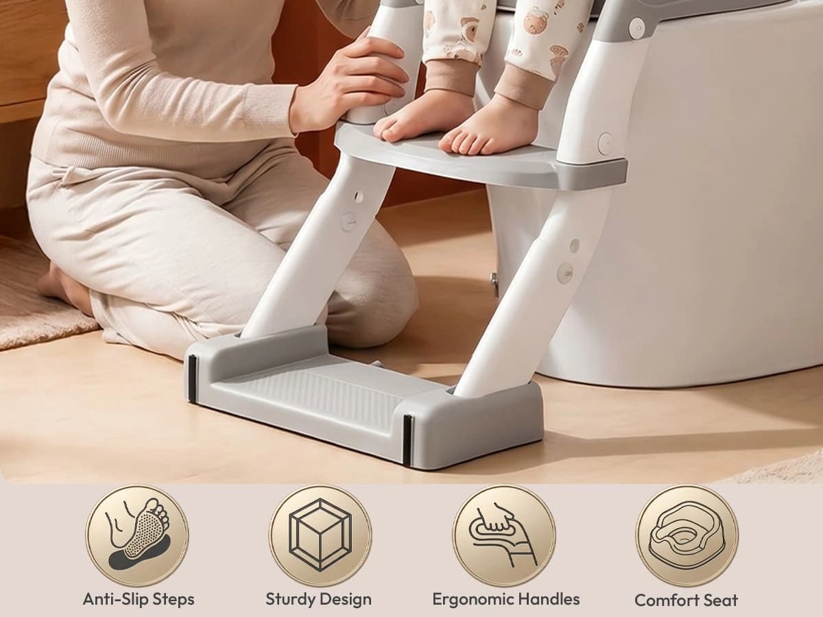 6 in 1 toilet ladder