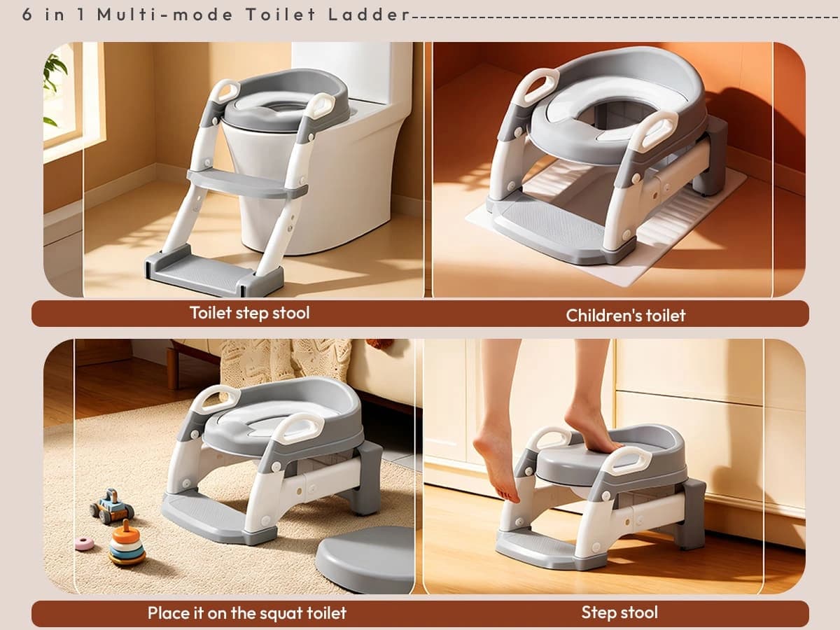 6 in 1 toilet ladder