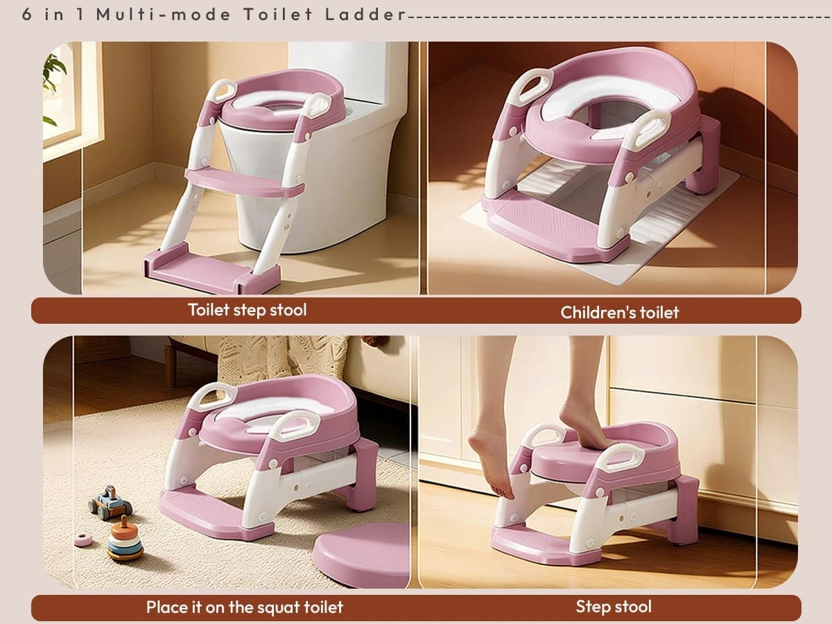6 in 1 toilet ladder
