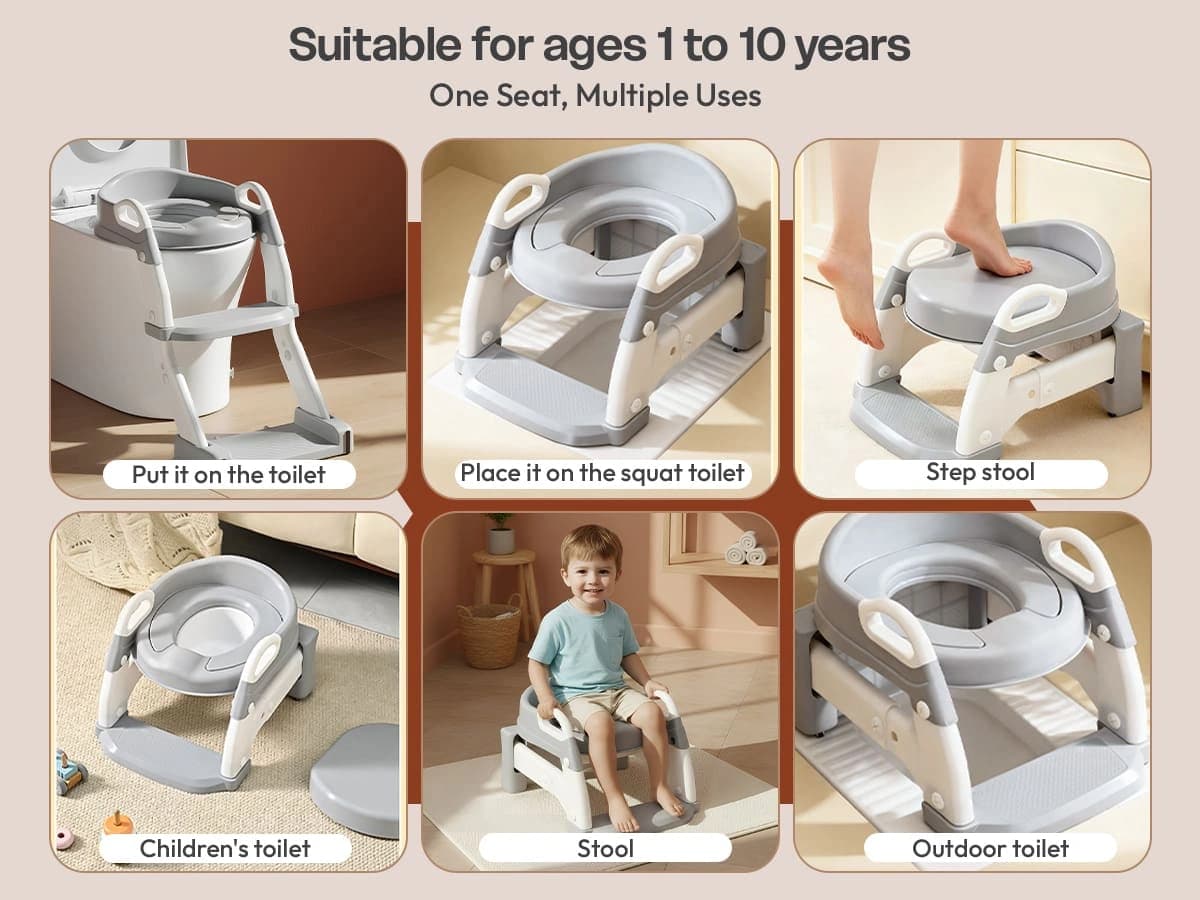 6 in 1 toilet ladder