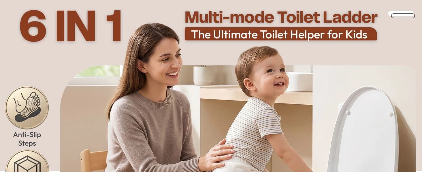 6 in 1 toilet ladder