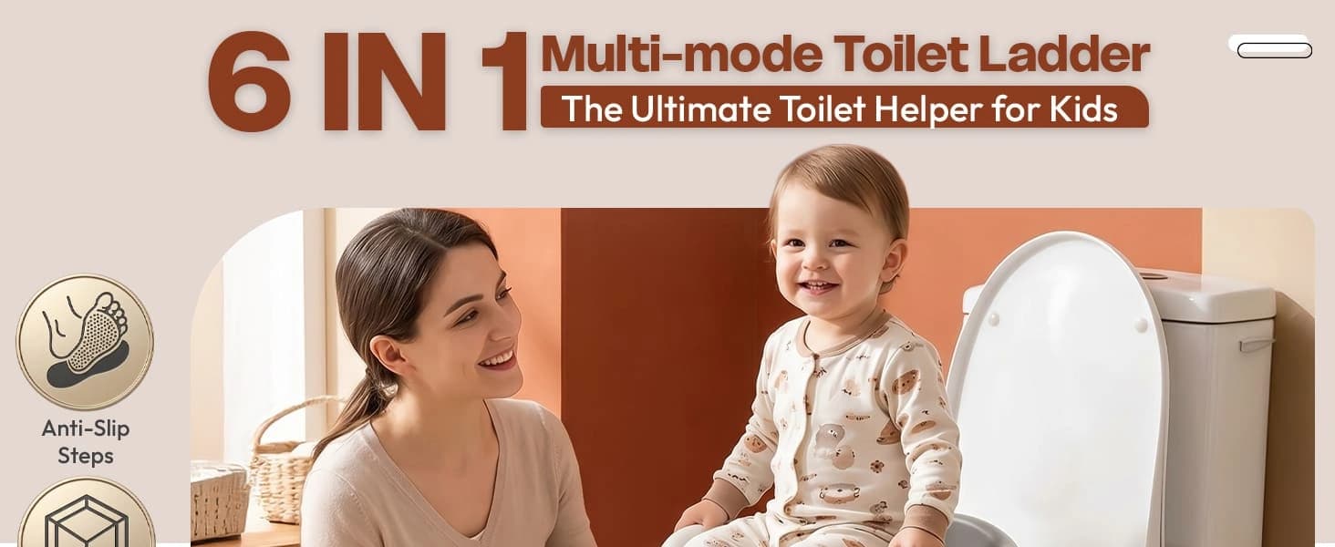 6 in 1 toilet ladder