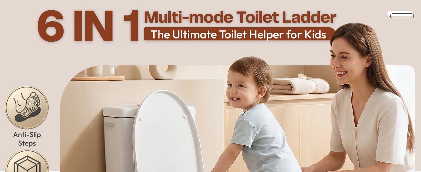 6 in 1 toilet ladder