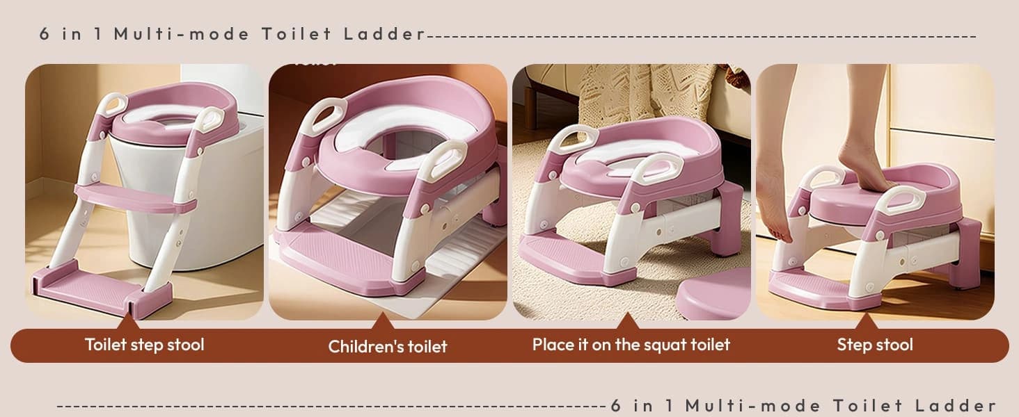 6 in 1 toilet ladder