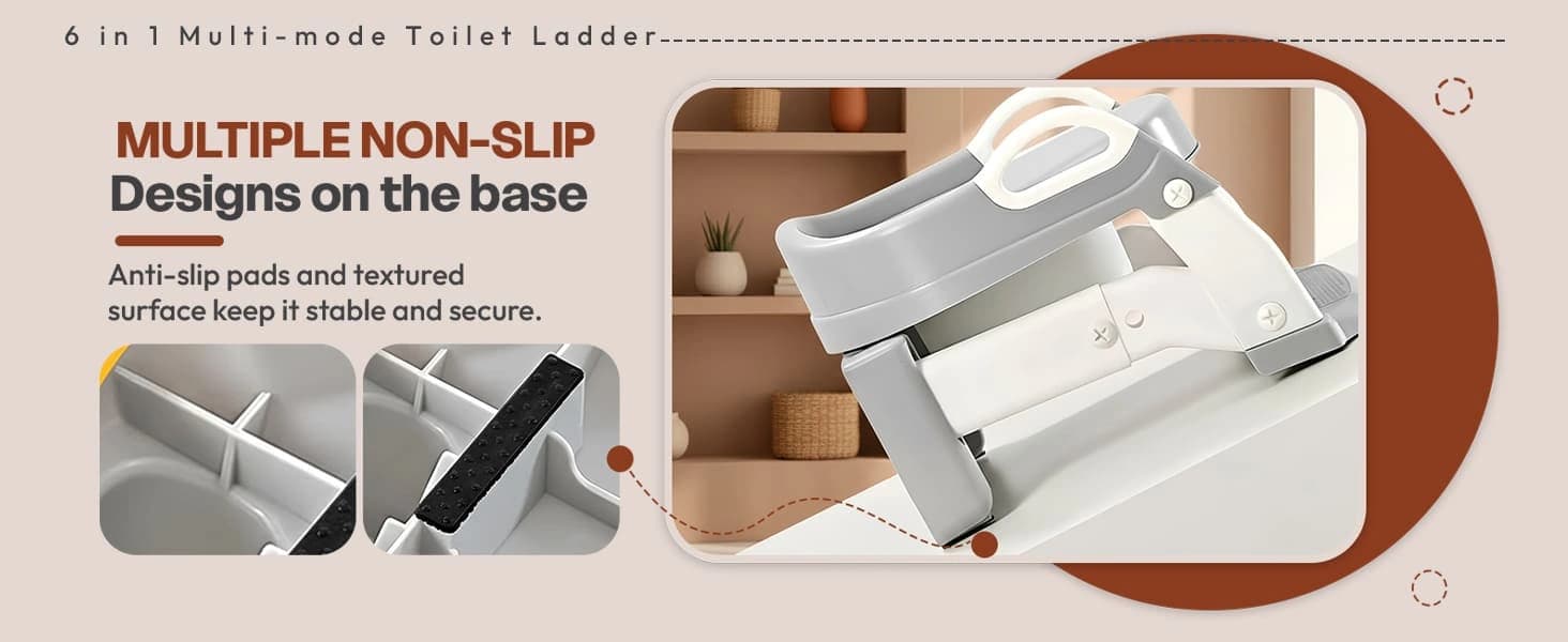 6 in 1 toilet ladder