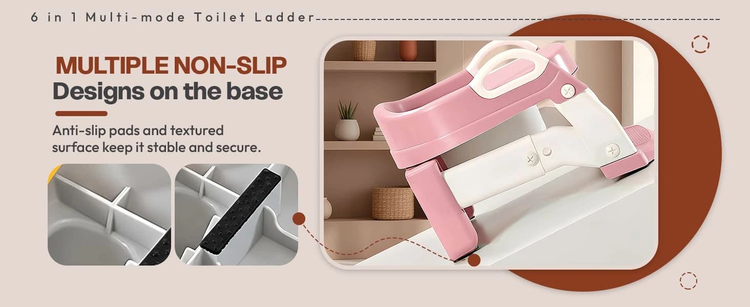 6 in 1 toilet ladder