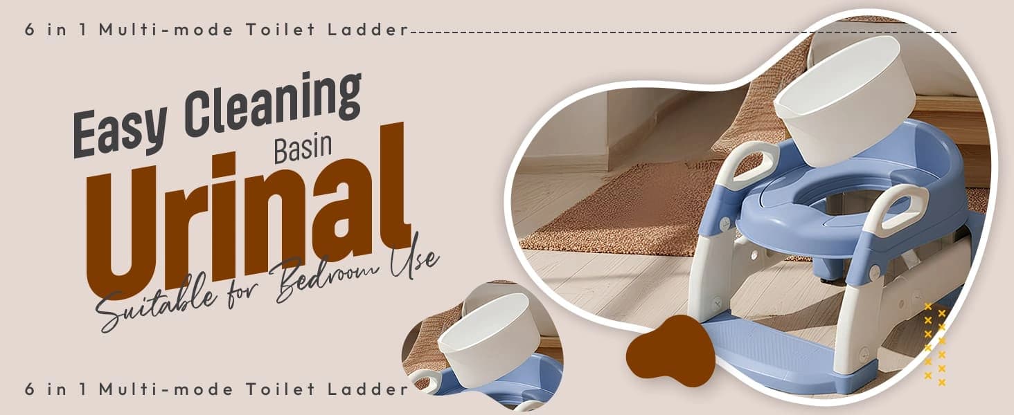 6 in 1 toilet ladder