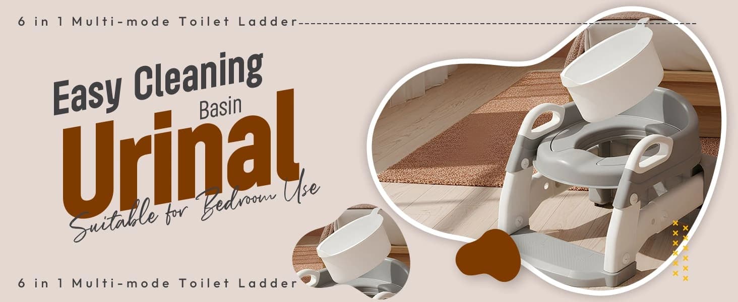 6 in 1 toilet ladder
