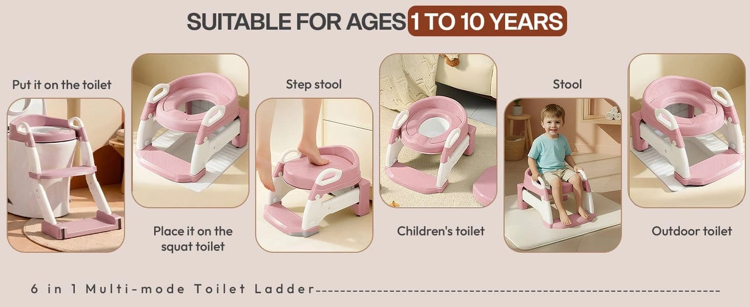 6 in 1 toilet ladder