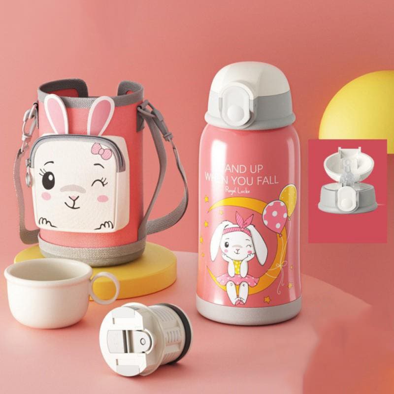 StarAndDaisy Smart Kids School Water Bottle SUS Insulated Thermos (SUS304 Pink)