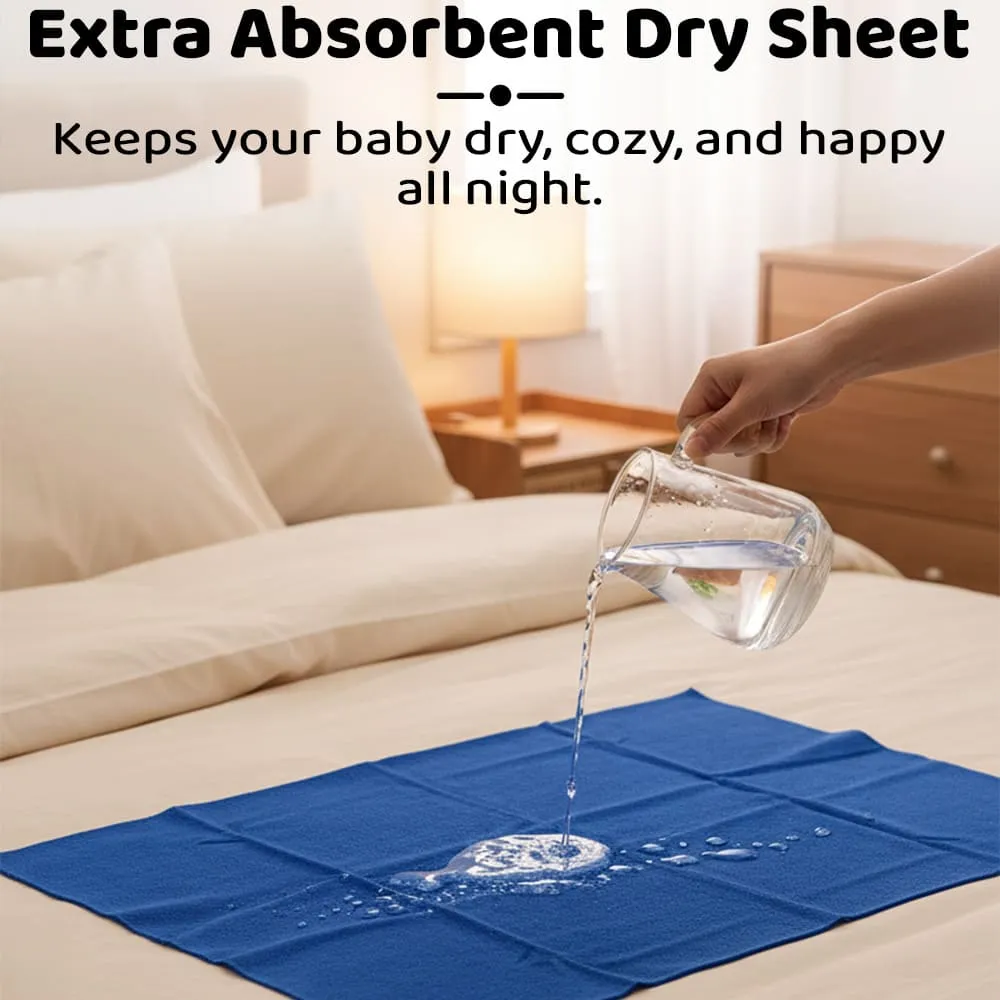 extra obsorbent dry sheet baby dry sheet blue pink