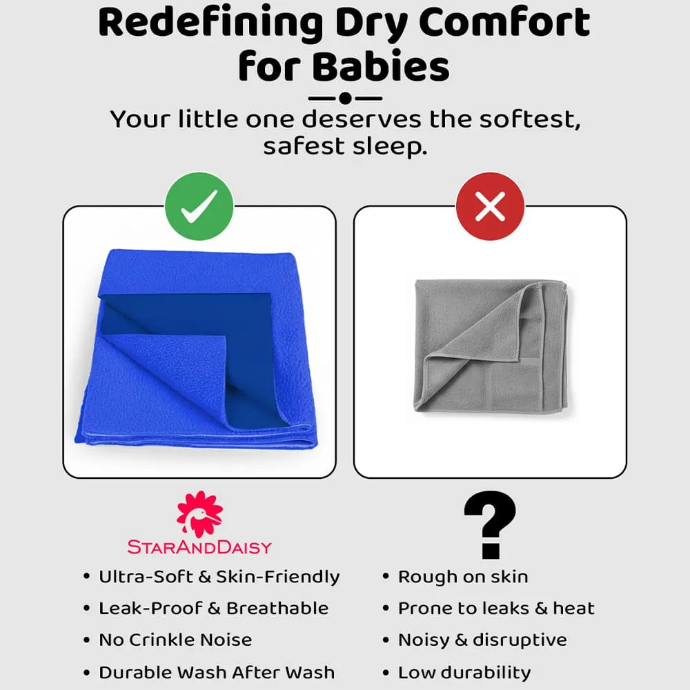 redifine dry comfort baby dry sheet blue orange