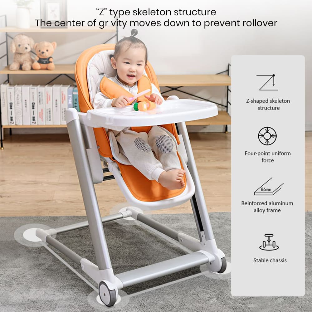 Reclining baby feeding chair