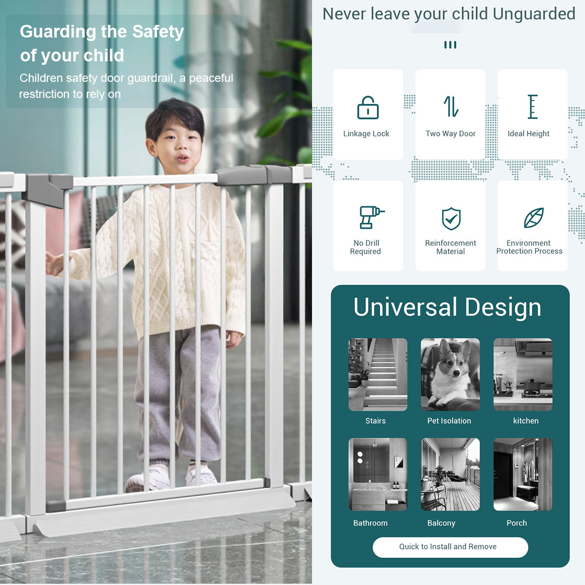 features of baby safety doors