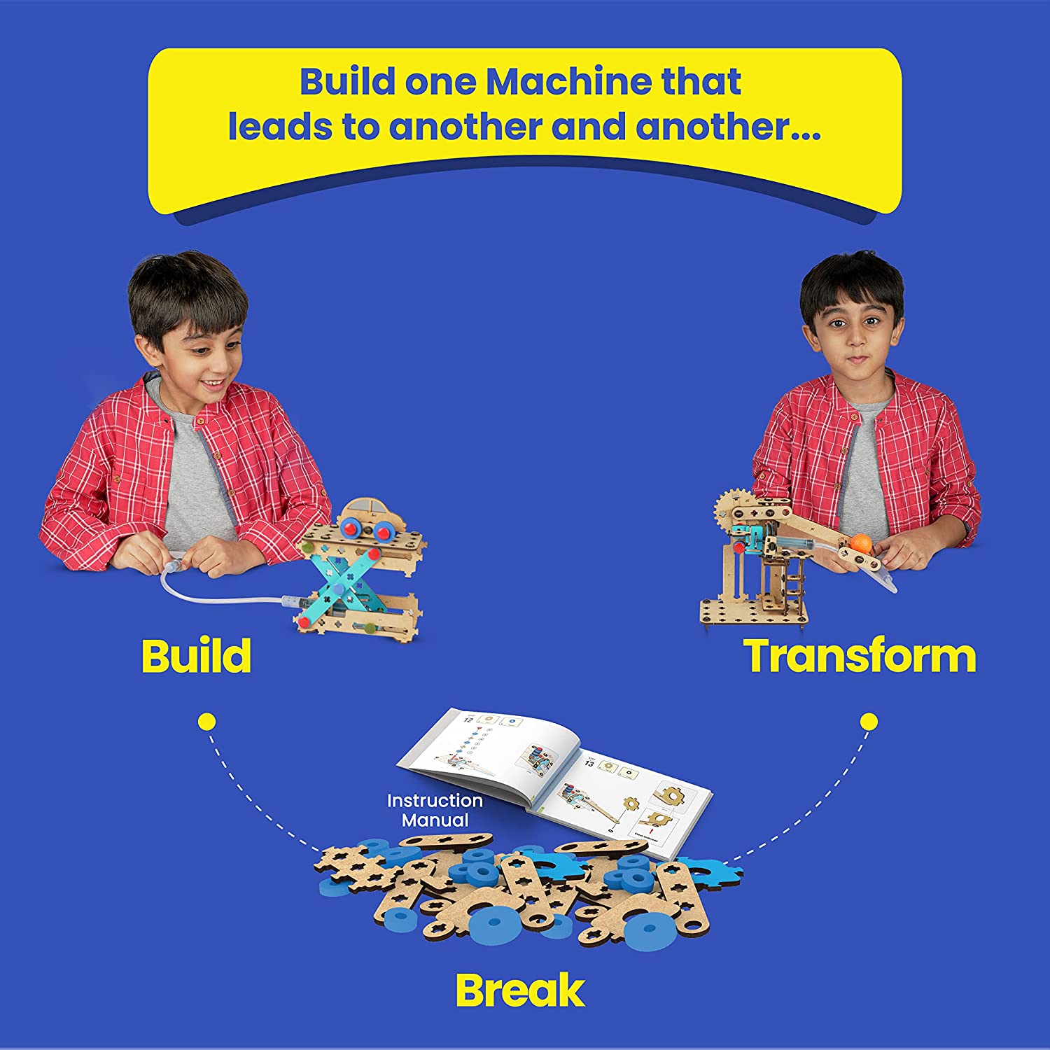 Smartivity 7 in 1 Multi-Builds Hydraulics Kit - StarAndDaisy
