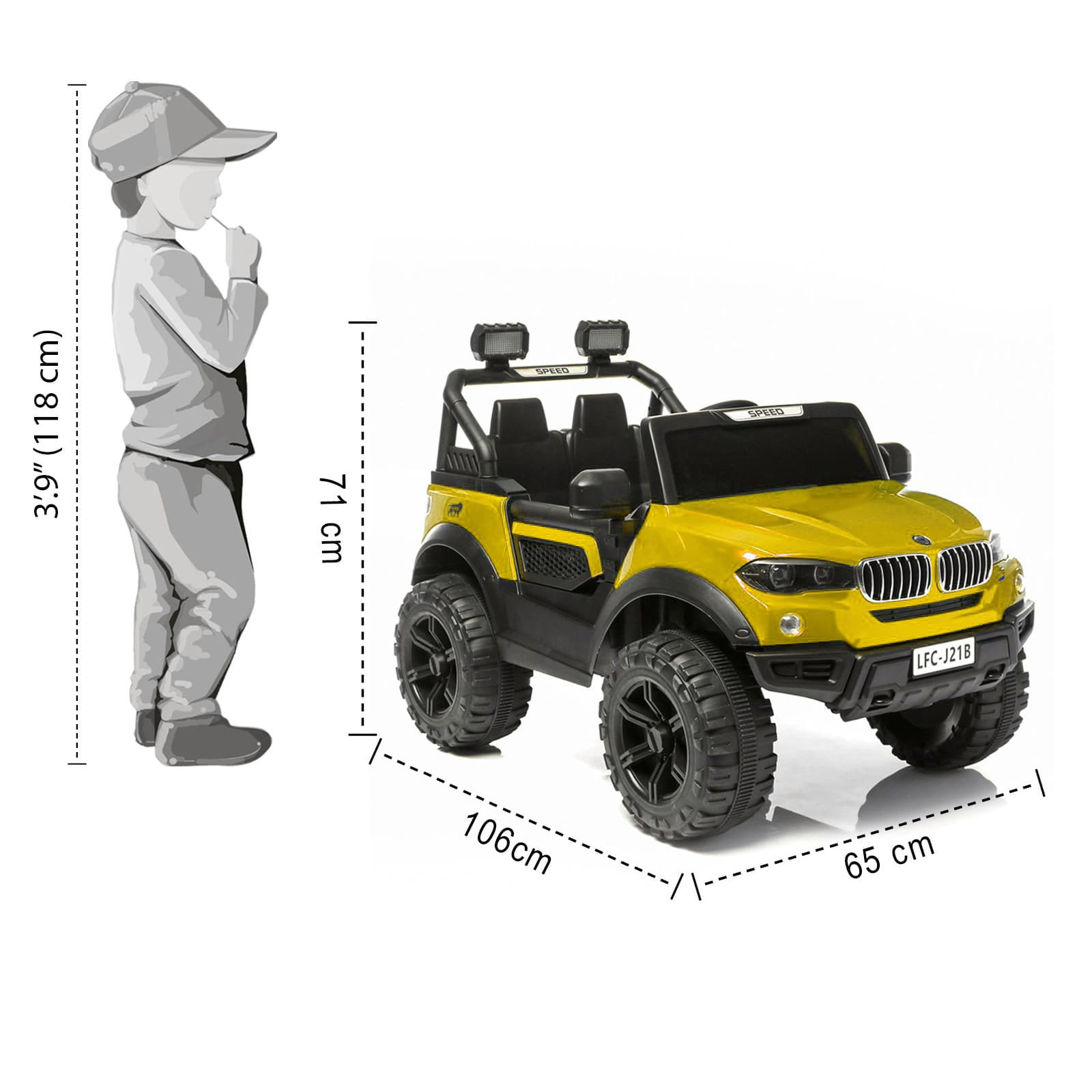 2 seater jeep ride on with remote control