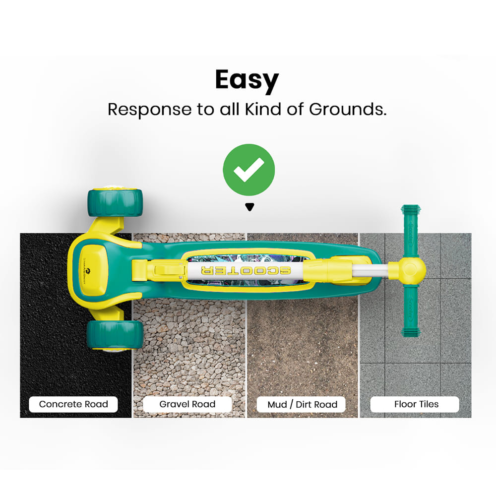 easy response on any kids of grounds