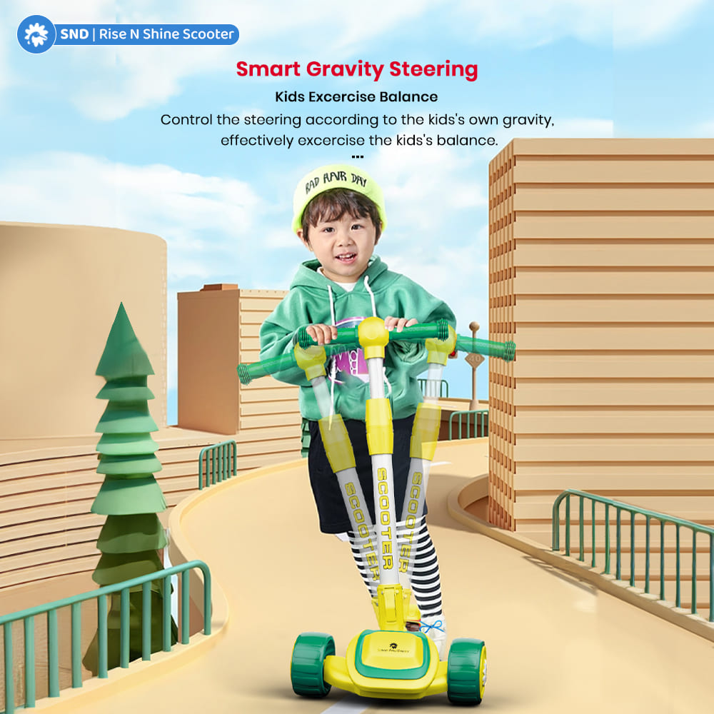 gravity steering Rise n Shine Kids Scooter