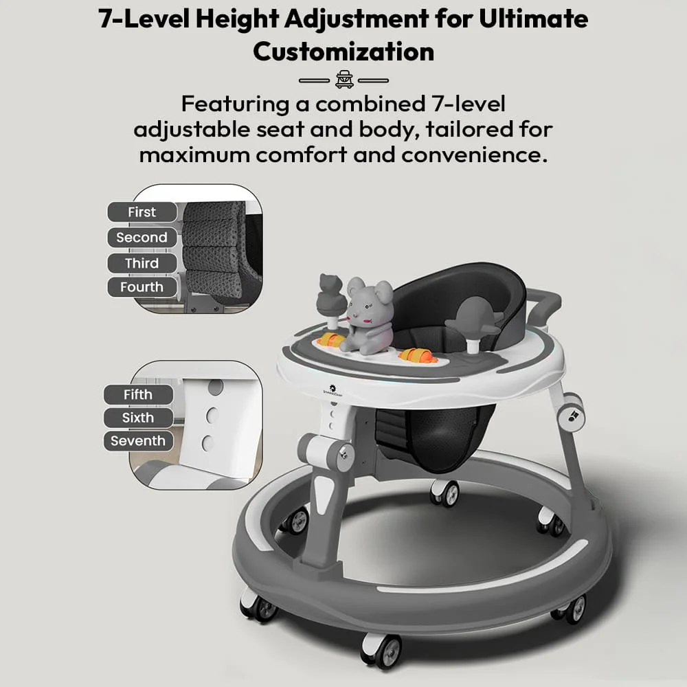 Adjustable height walker