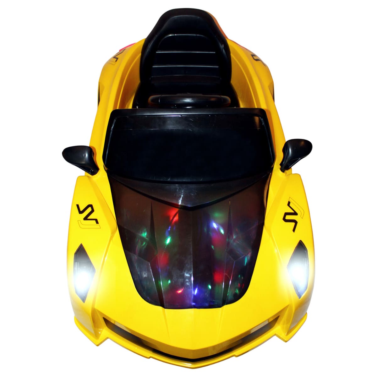 yellow battery operated car