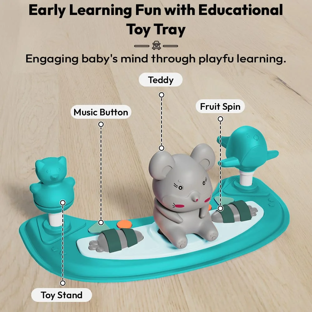 Detachable toy tray walker