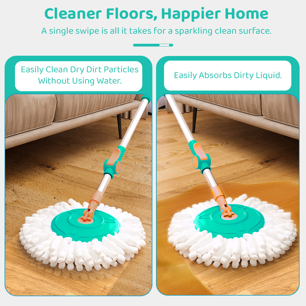 Spin Mop Tranformer-Green-Orange