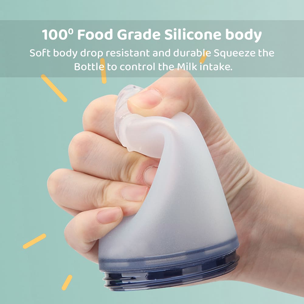 silicone sipper bottle for baby and Infants