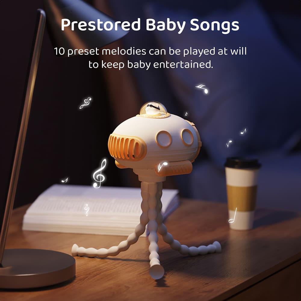 Adjustable Fan for Crib and baby Car Seat