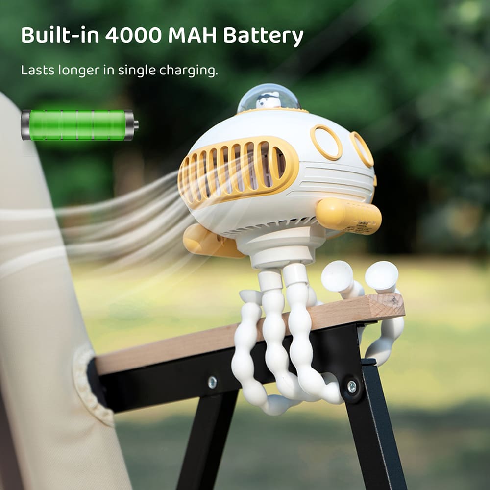 Battery-powered Pram Fan for Infants