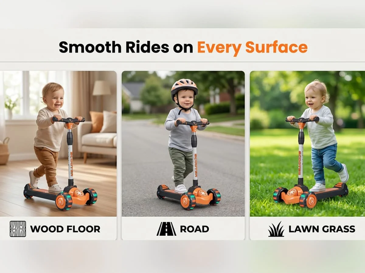 StarAndDaisy Glider Kick Scooter for Kids