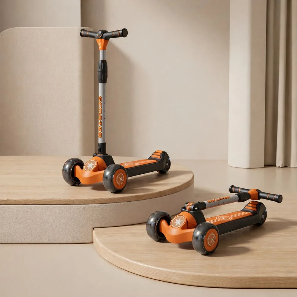 kids scooter orange black