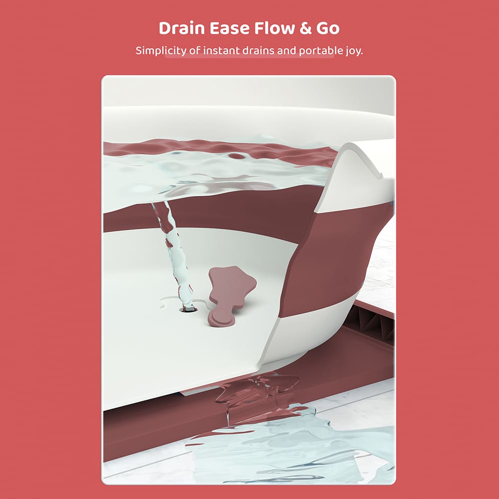 Anti-Slip Foldable Bathtub for Baby with Soap Bar with Thermal Insulation Design (SIBT Basic Brown) - StarAndDaisy