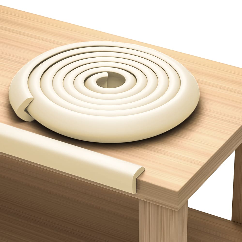 Baby safety Edge Guard - Table and Bed Corners Protector Strips for babies safety With Adhesive Features - Slim